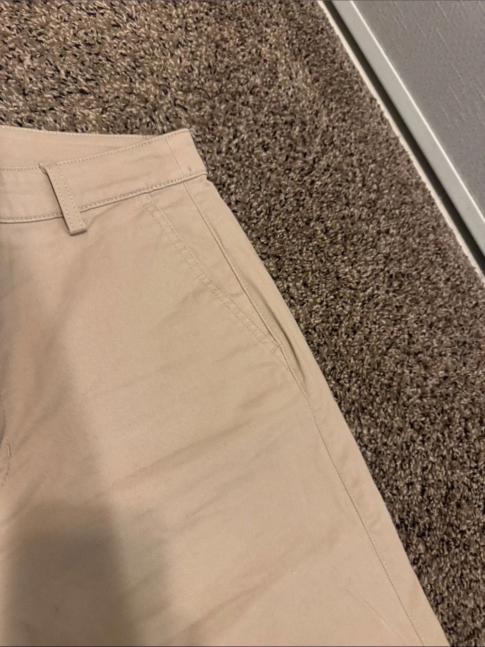 J. Crew Cream Straight-Leg Chinos